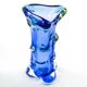 Vase moderne du milieu du siècle, en verre, conçu par J. Hospodka, Tchécoslovaquie, années 1960.
