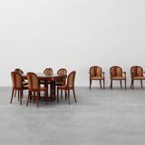 Set of 10 Art Deco chairs by De Coene, Belgium 1935
