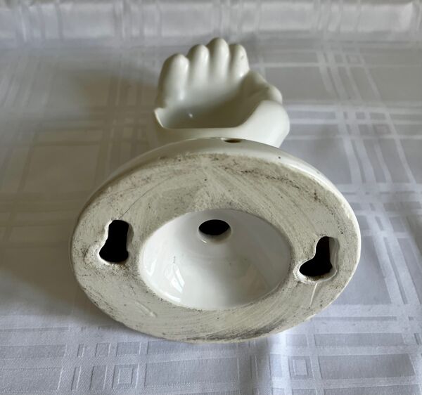 Porte-savon main céramique