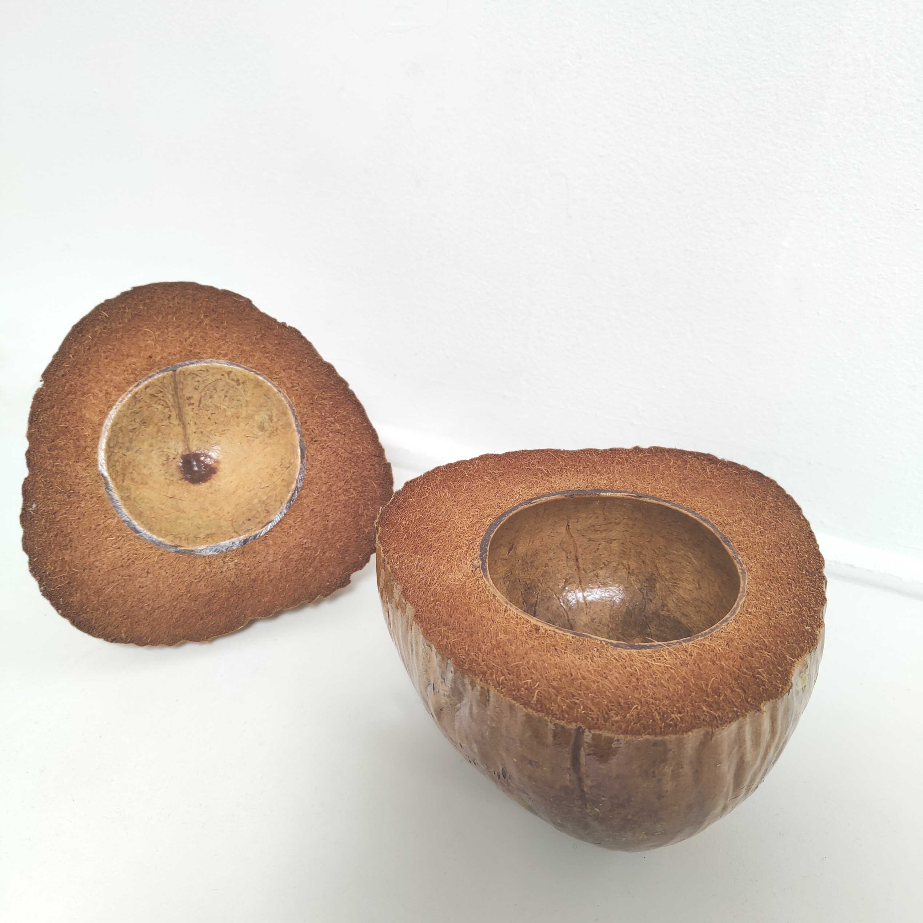 Vintage coconut ice bucket