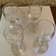 4 bistro glasses mismatched at the beginning of the XX century