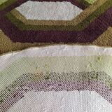 Tapis space age en laine, années 70