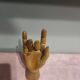 Articulated wooden hand