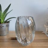 Round glass vase thick bottom