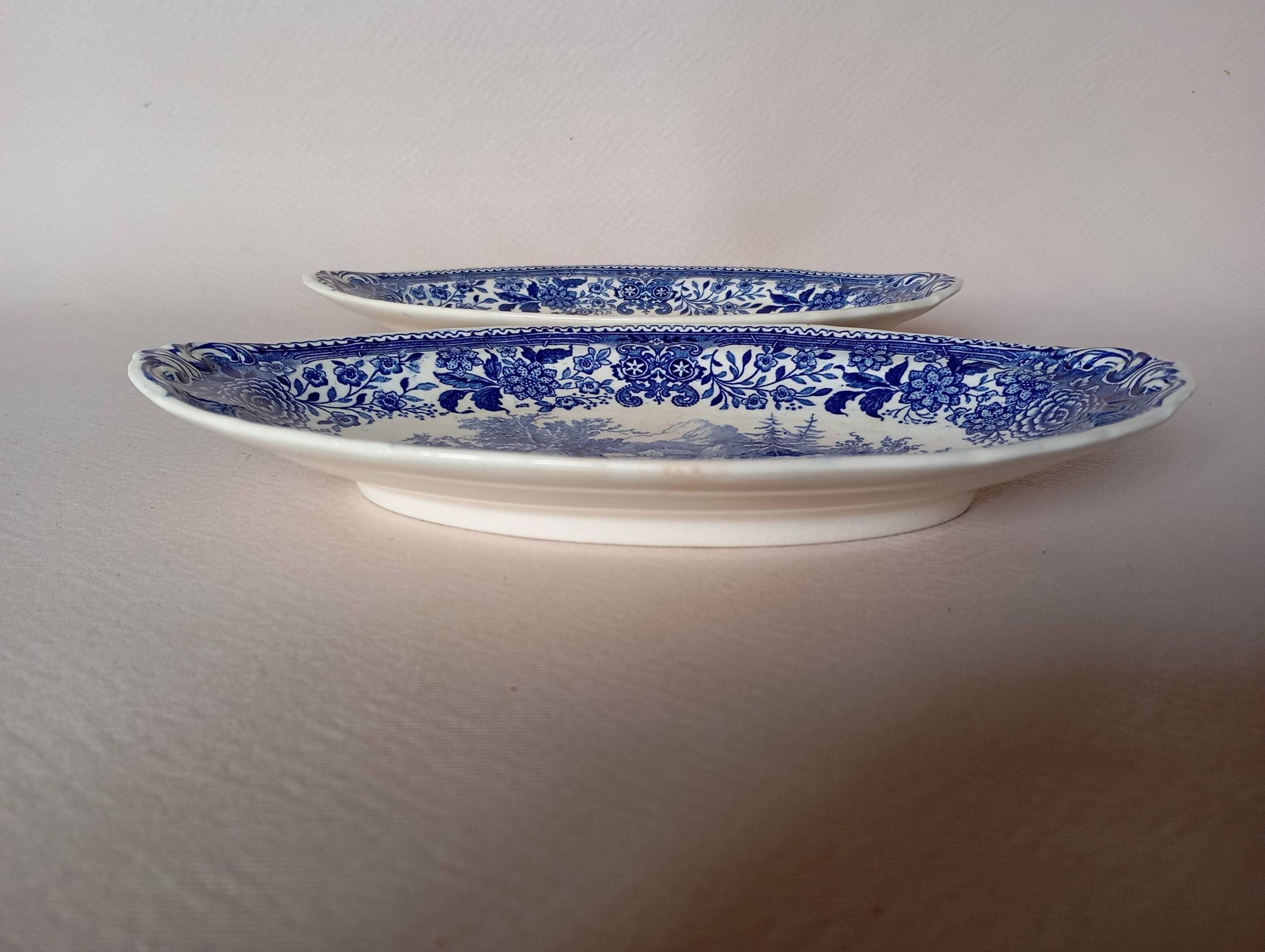 "Burgenland" blue bowls Villeroy & Boch Mettlach