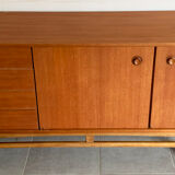 Vintage Scandinavian enfilade from the 60s in teak