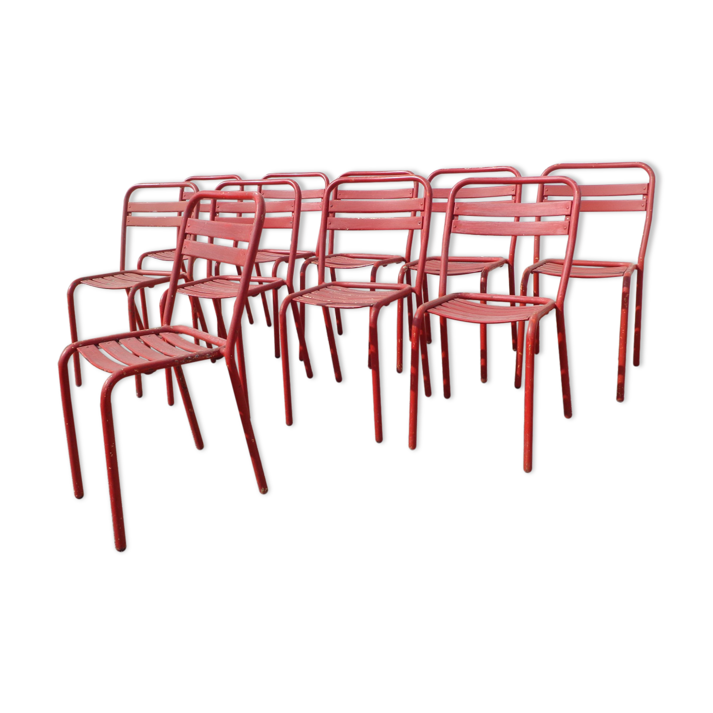 10 Tolix terrace chairs