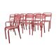 Set de 10 chaises de terrasse Tolix