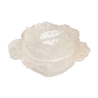 Bonbonnière sucrière choux en verre