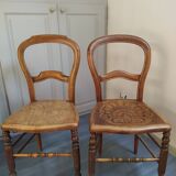 Pair of old wooden chairs