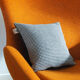 Wool cushion houndstooth graphic