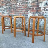 3 vintage Alvar AALTO style stools