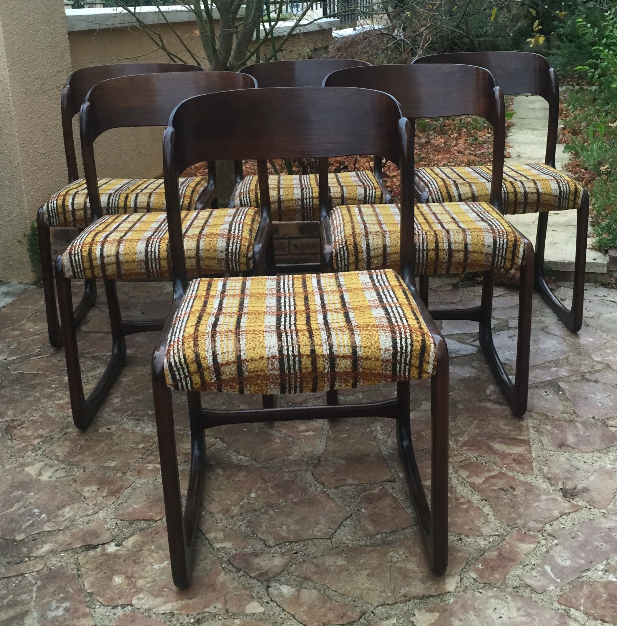 Set of 6 chairs sled Baumann