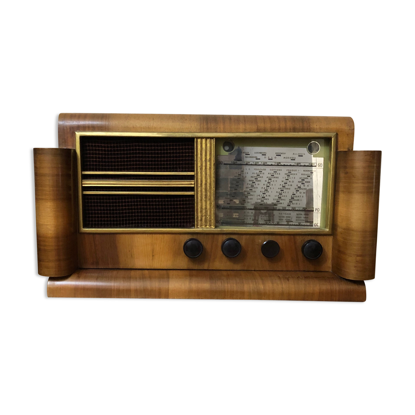 Ancien poste radio Art Déco