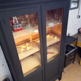 Patinated wooden library