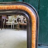 Small mirror louis philippe noir of the XIX  th siecle n° 43