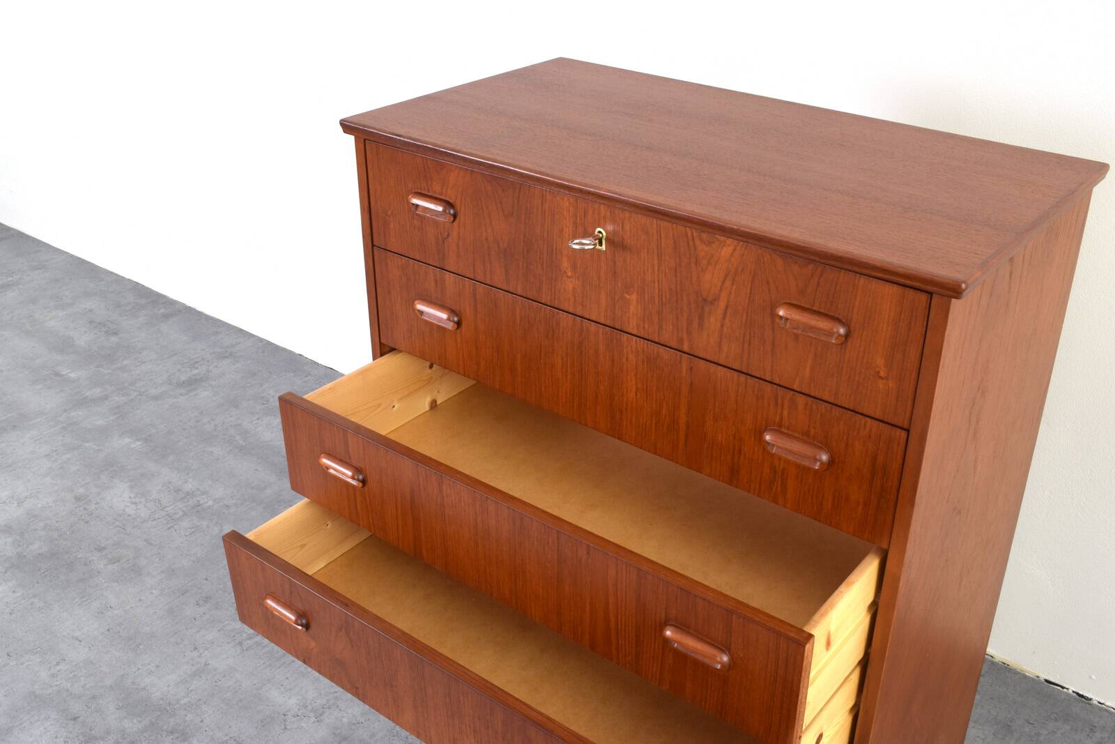 Mid-Century Danish Teak Chest of Drawers, 1960s.