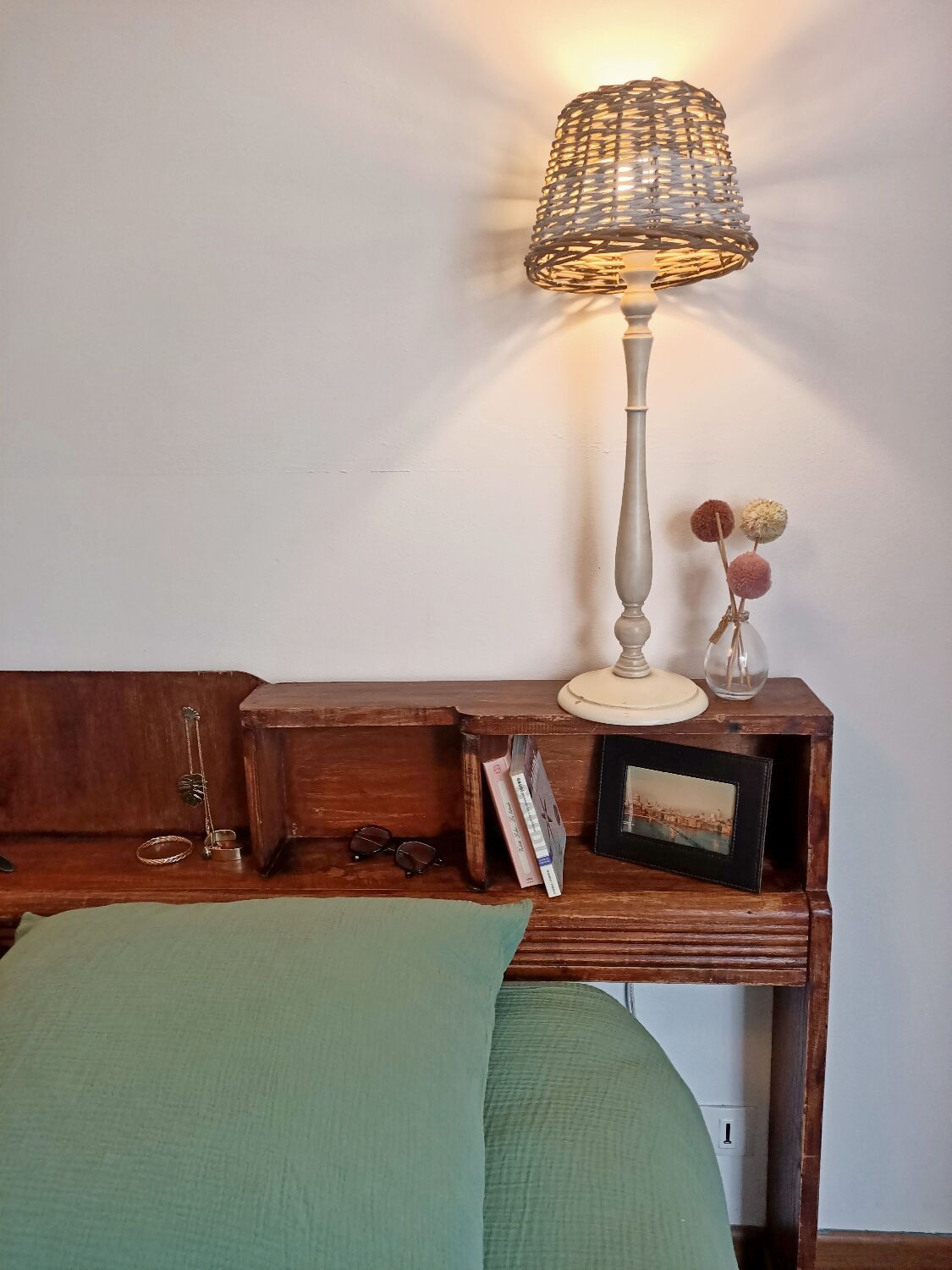 Antique headboard