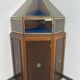 Vitrine d'exposition pour bijoux art nouveau pyramidale d'angle