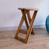 Folding stool TS attributed to Roger Tallon – French design from the 1970s.