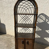 Rattan and wicker shelf