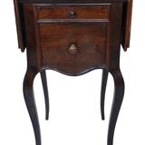 Pair of old bedside tables with flaps