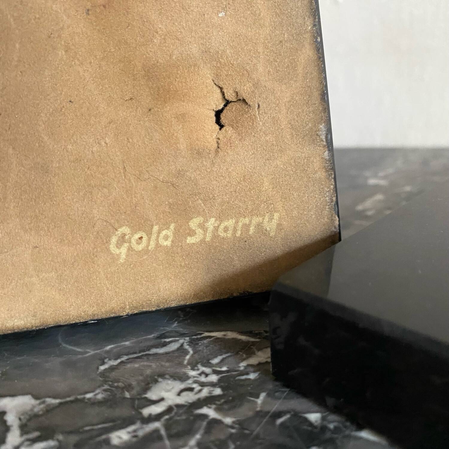 Pair of Modernist Gold Starry Bookends