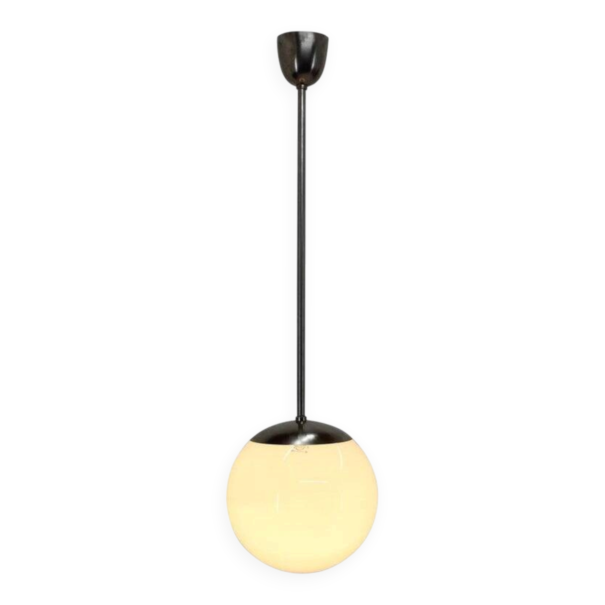 Chrome functionalism Bauhaus pendant, 1930s