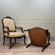 Pair Of Regency Style Flat Back Armchairs 19th Century