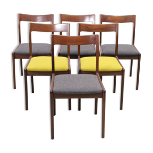 Suite de 6 chaises scandinaves