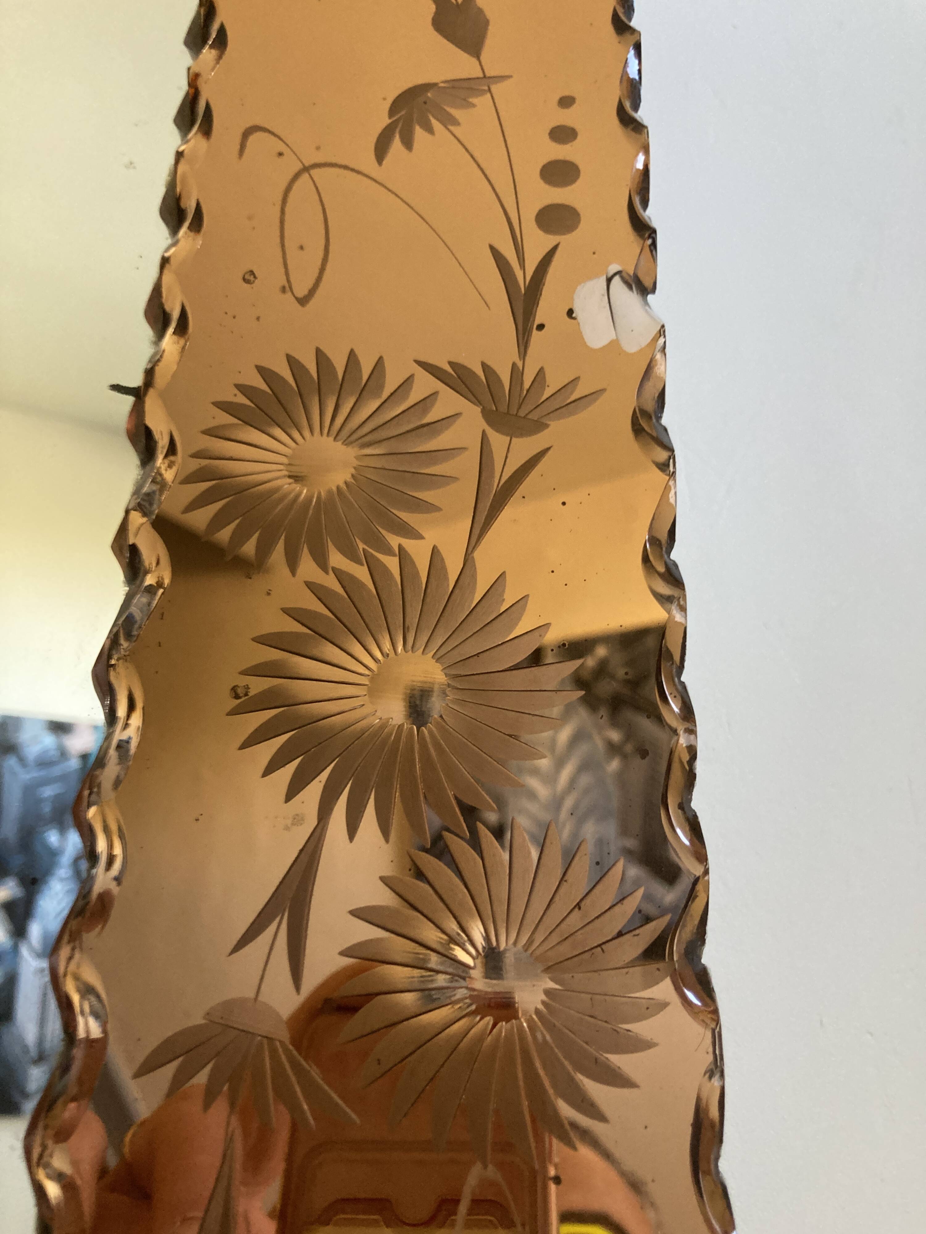 Miroir fumé à parcloses