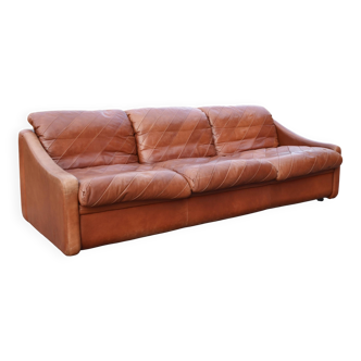 Vintage oxred Rolf Benz Leather Sofa