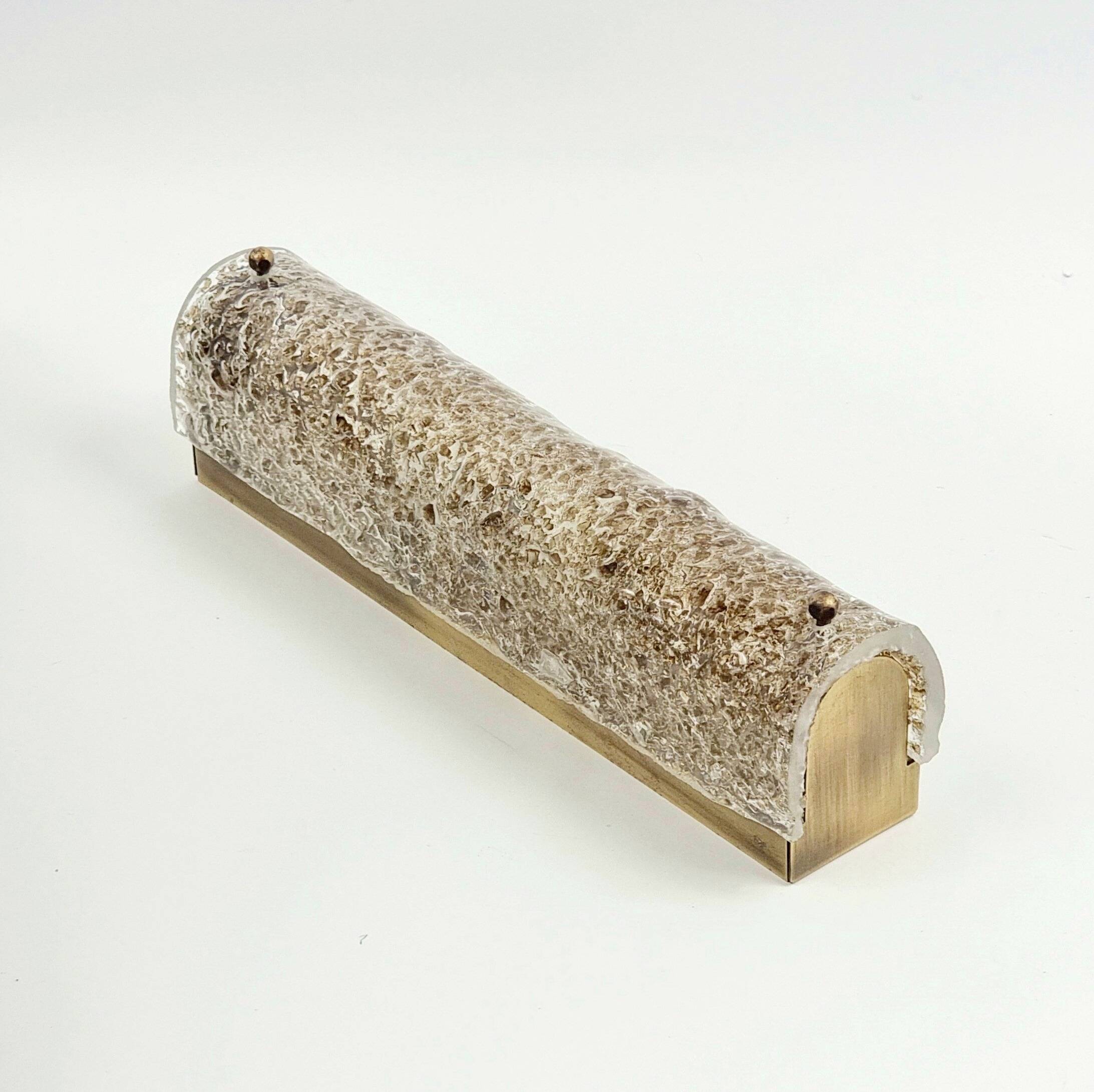 Pair of Mid-Century Tubular Murano Glass Wall Lights from Hillebrand, 1970s