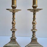 Pair of bronze torches 17th
