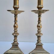 Pair of bronze torches 17th