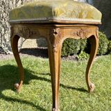 Piano stool in walnut style louis xv