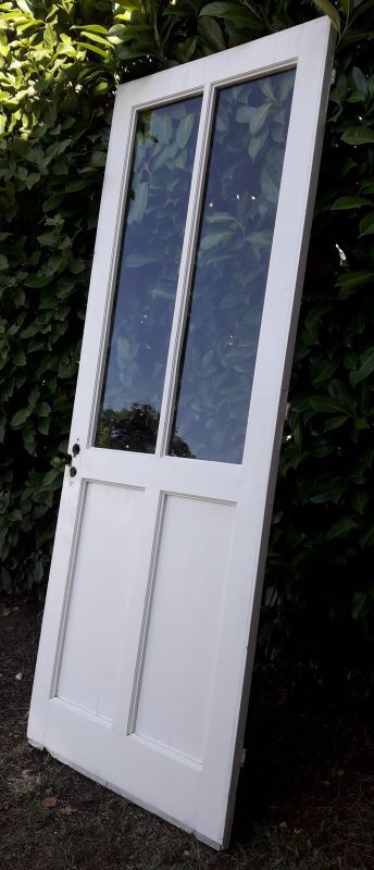 door 80x213cm Old oak glazed landing