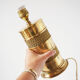 Pied de lampe en métal doré vintage