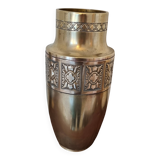 Copper vase and engraving