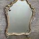 Ancien miroir et console murale en bois sculpté