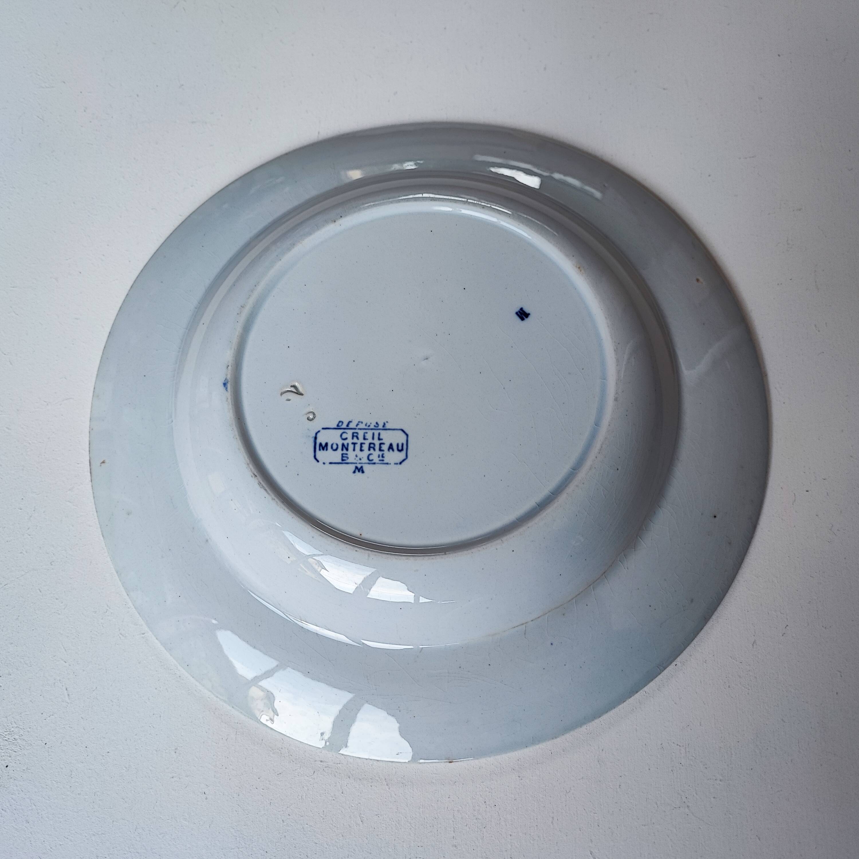 Deep plates Creil and Montereau Japan