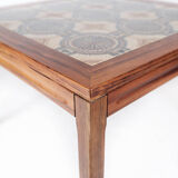 Coffee table in rosewood and with tiles of Danish design, 1960s