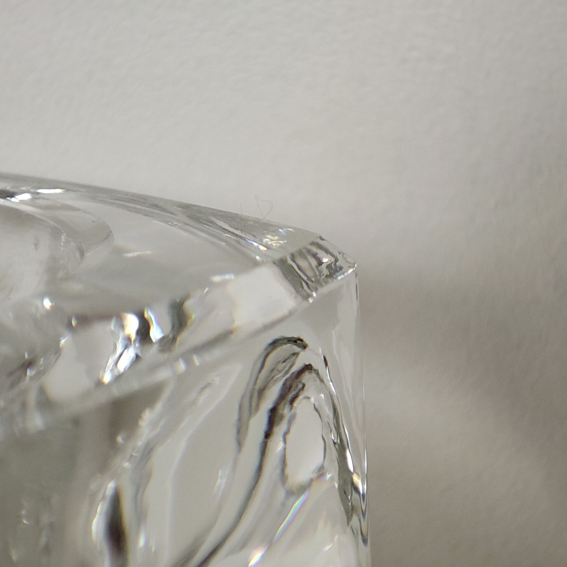 Ice cube crystal candle holders