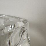 Ice cube crystal candle holders