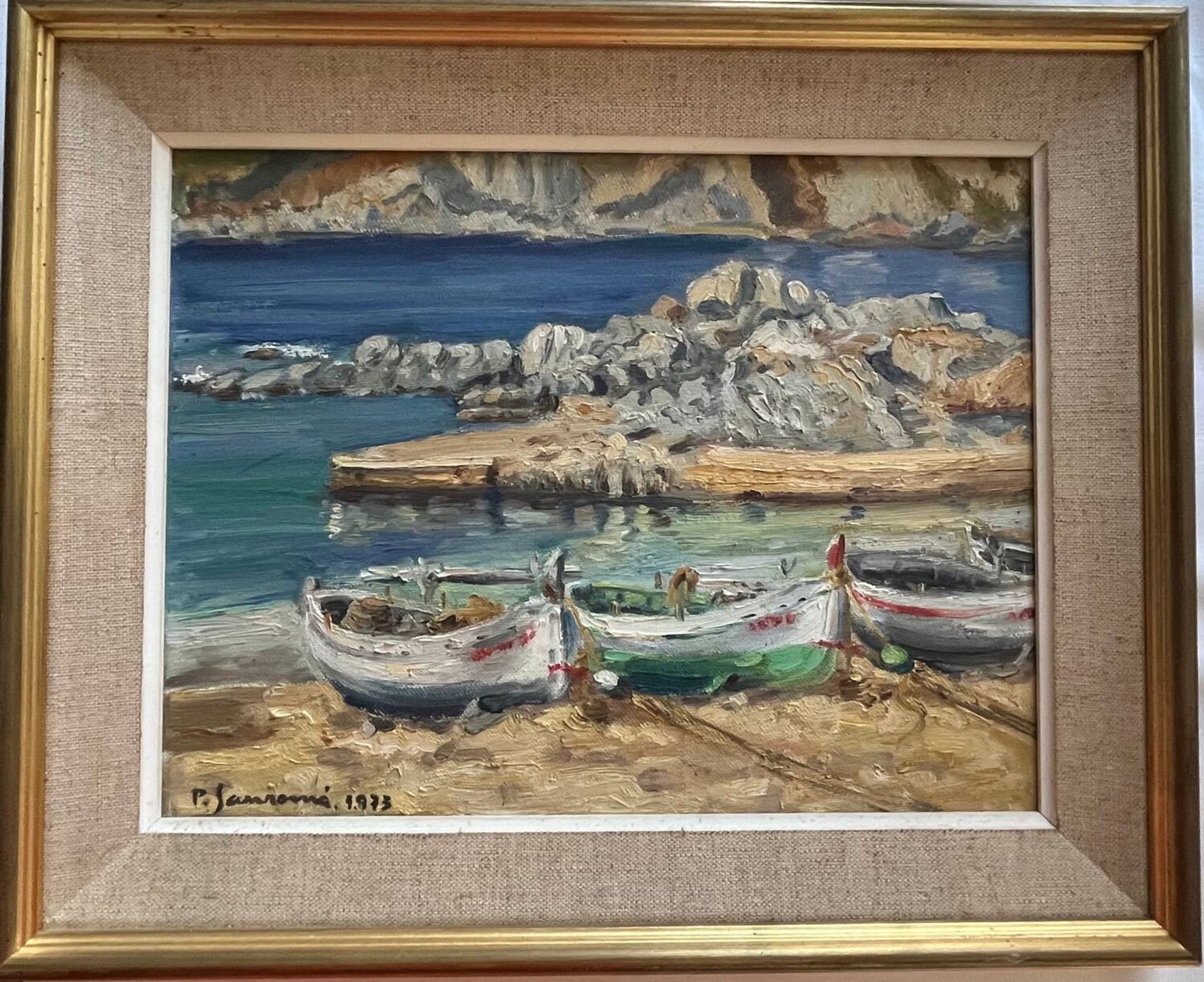 Painting: oil on marine panel