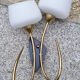 Double fire wall lamp, Arlus house, vintage, 50s