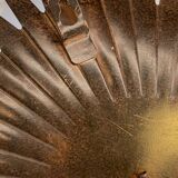 Brown patina wall candle holder