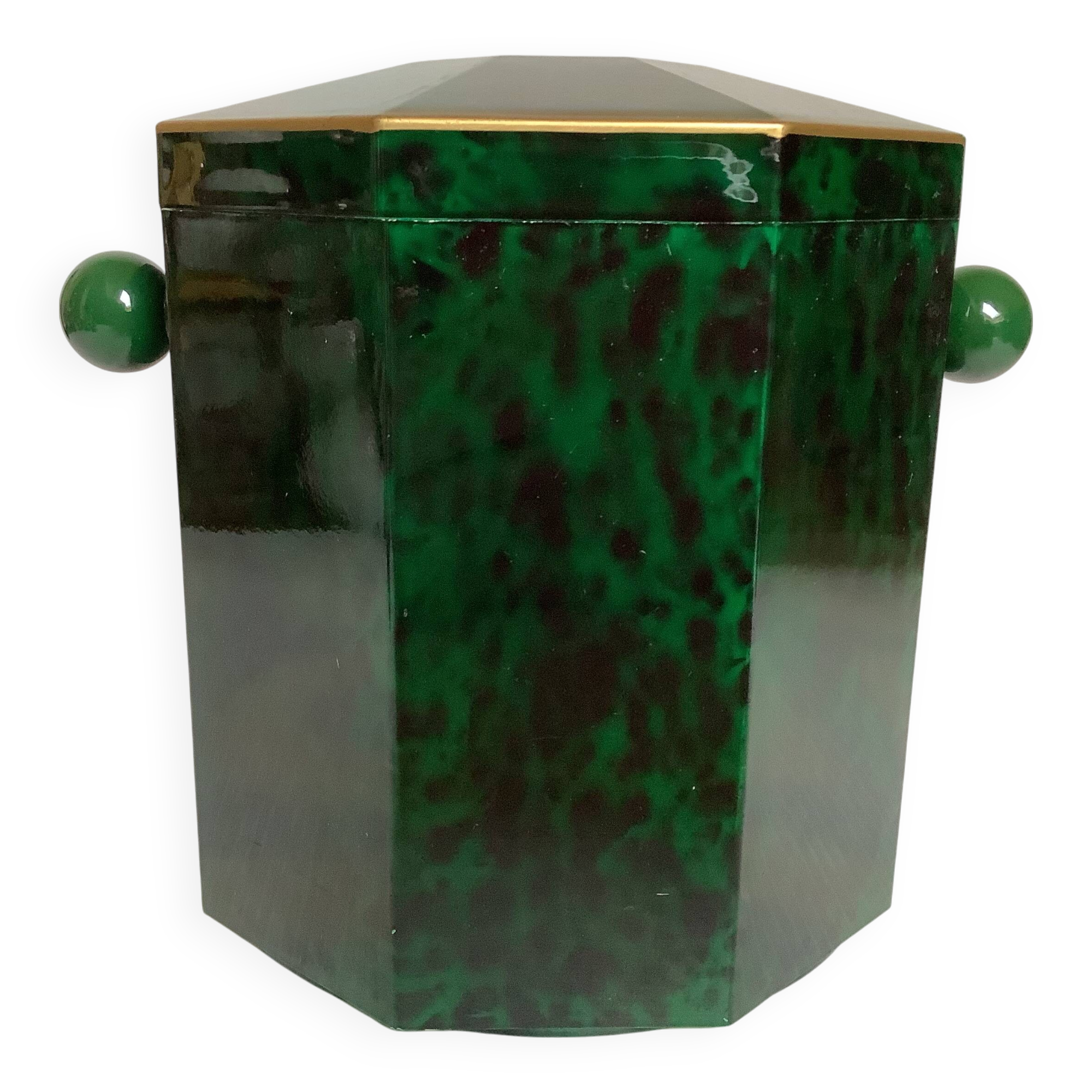 Melarti Green Octagonal Ice Bucket