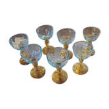 7 George Sand stemmed glasses