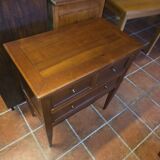 Louis XVI style commode in solid cherry wood.
